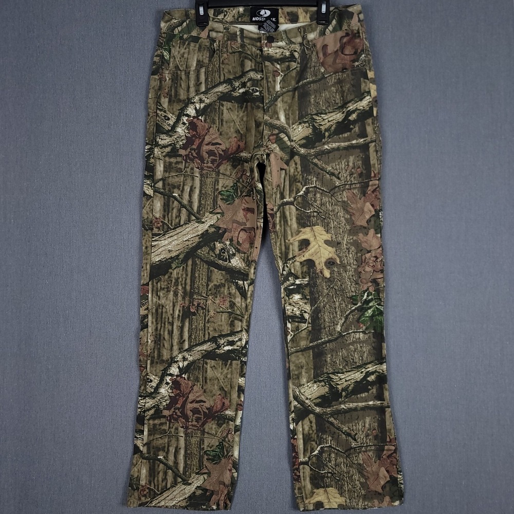 Mossy Oak Camo Pants Mens 36x34 (Fits 34x32) Break Up Infinity‎ Hunting 5 Pocket